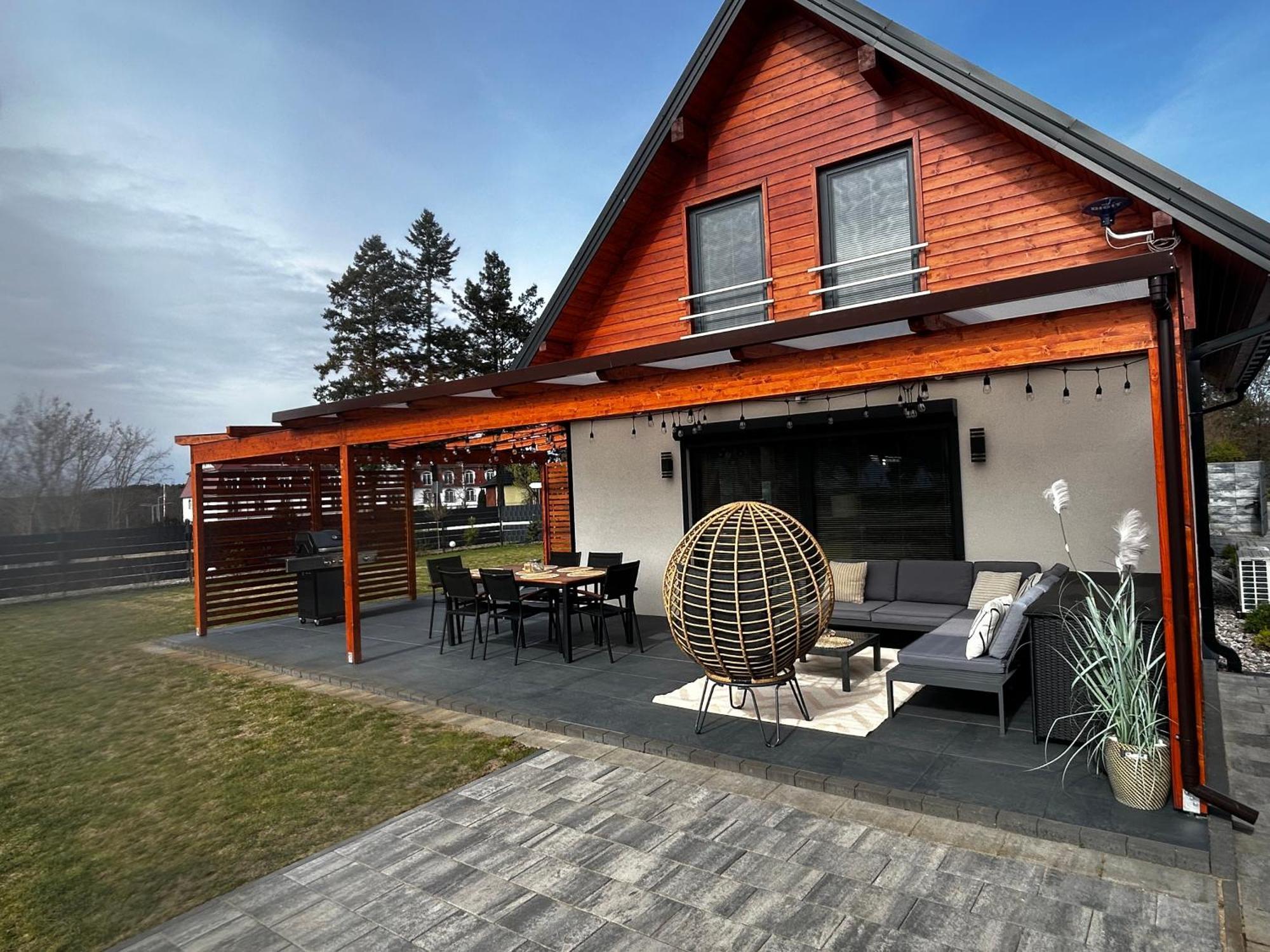 Lake Houselubniewice Domek Caloroczny Z Jacuzzi Blisko Jeziora Exteriör bild