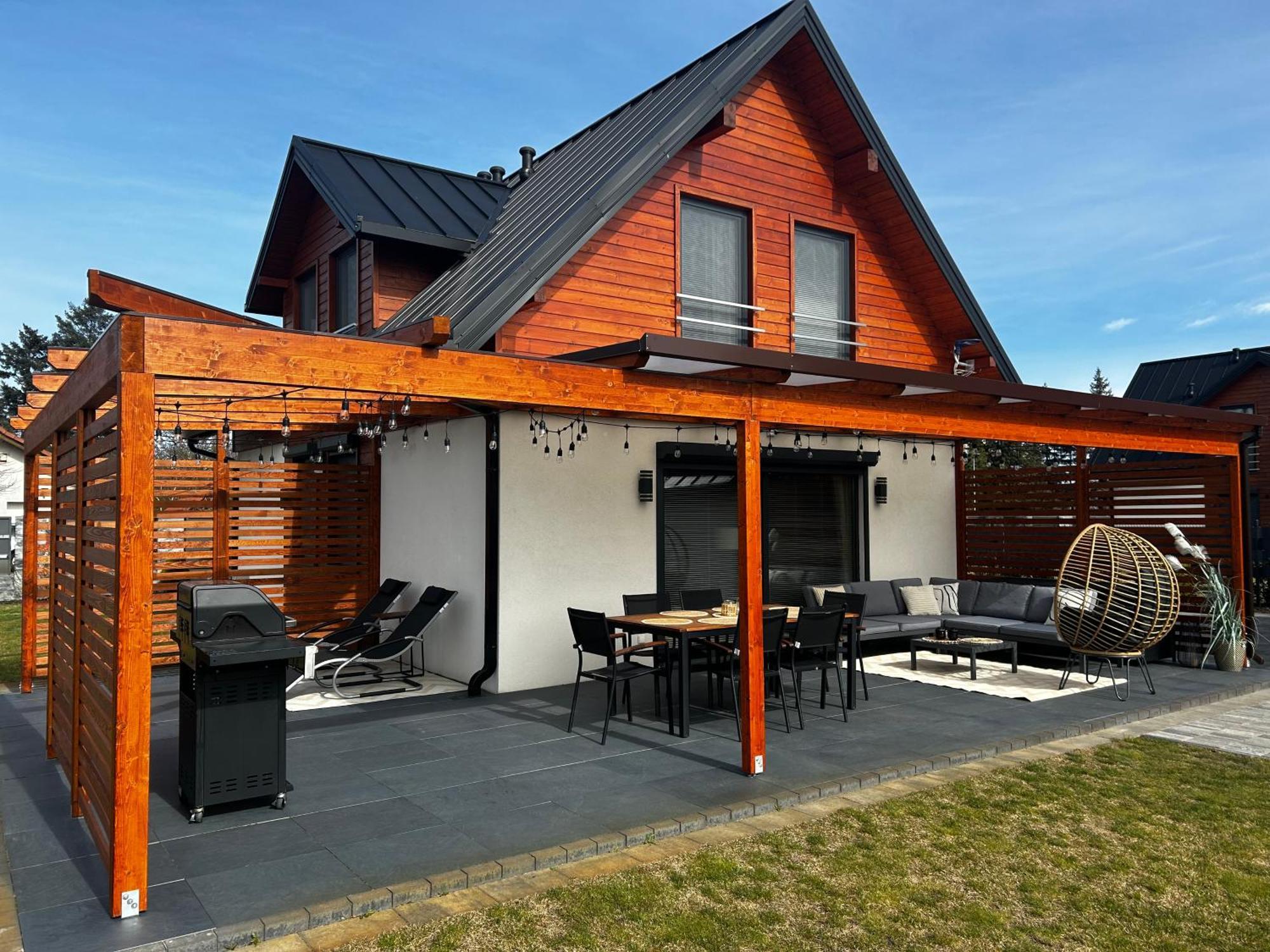Lake Houselubniewice Domek Caloroczny Z Jacuzzi Blisko Jeziora Exteriör bild